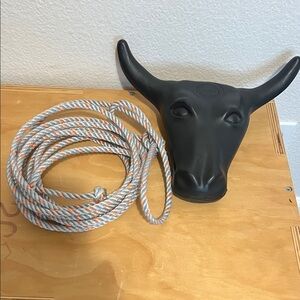 Black Bull Head with Rope - for your little cowboy